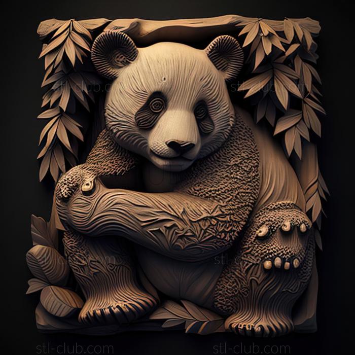 3D model st Lin Lin big panda famous animal (STL)